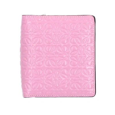 Loewe Repeat Pink Repeat Logo Compact Wallet