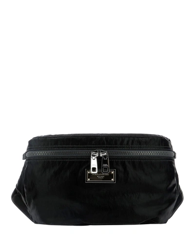 Dolce & Gabbana "nero Sicilia Dna" Belt Bag In Black  