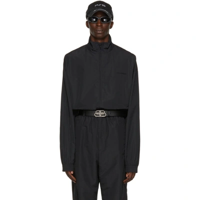 Balenciaga Black 'free' Track Jacket In 1000 Black