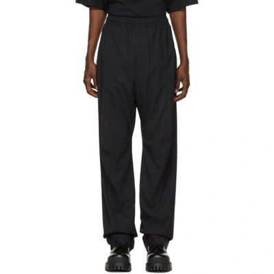 Balenciaga Black Nylon Tailored Trousers
