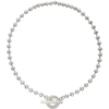 Gucci Boule Chain Sterling Silver Necklace In Silver-tone