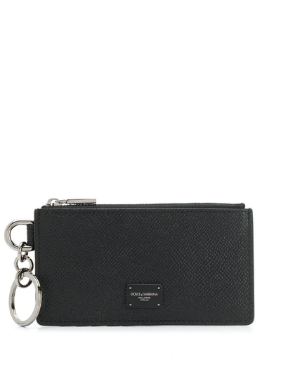 Dolce & Gabbana Portacarte Dauphine In Black