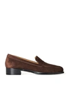 THE ROW GARCON SUEDE LOAFERS,TERX-WZ31