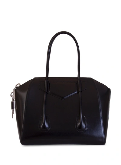Givenchy Medium Antigona Lock Bag In Nero