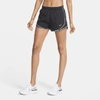 Nike Women's Dri-fit Tempo Running Shorts In Black,black,glacier Ice,tea Tree Mist