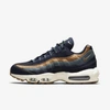 Nike Air Max 95 Se Men's Shoes In Obsidian,thunder Blue,hasta,wheat