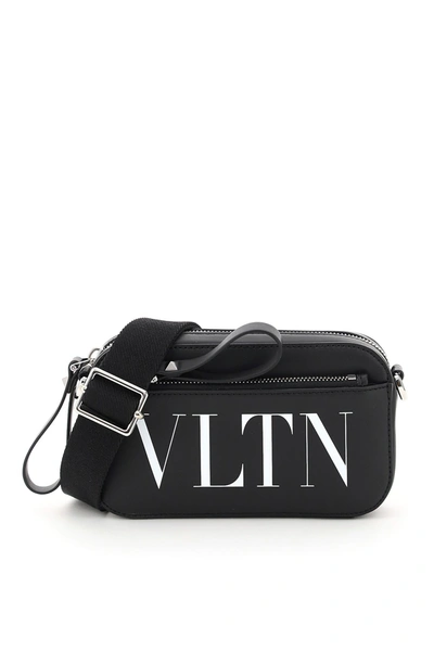 Valentino Garavani Small Vltn Times Crossbody Bag In Black