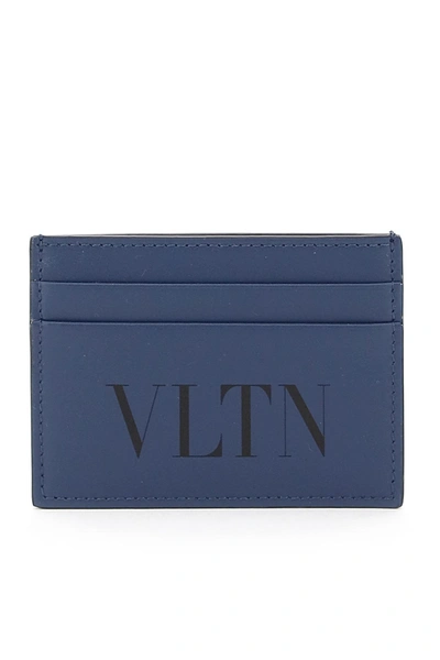 Valentino Garavani Vltn Cardholder In Blue