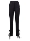 OFF-WHITE LACE UP TROUSERS,OWCA128S21 FAB001 1000