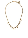 Alexander Mcqueen Skull Faux Pearl-embellished Necklace In Mix