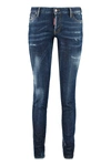 Dsquared2 Jennifer Low-rise Skinny Jeans In Denim