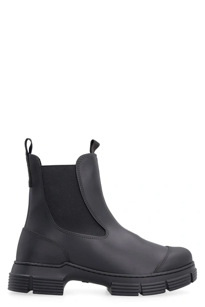 Ganni Rubber Boots In Black