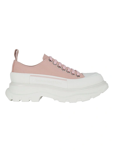 Alexander Mcqueen Womens Pink Cotton Sneakers