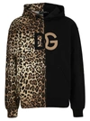 DOLCE & GABBANA LEOPARD PRINT HOODED SWEATSHIRT,G9VQ4ZFU7DUHA93M