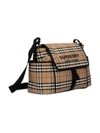 BURBERRY CHECK PRINT BABY CHANGING BAG, ARCHIVE BEIGE