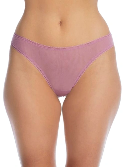 On Gossamer Gossamer Mesh Hip G Thong In Rose Blush