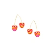 I'mmany London Double Cherry Drop Earrings In Drop