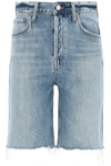 Agolde 90's Mid Rise Loose Shorts In Blue