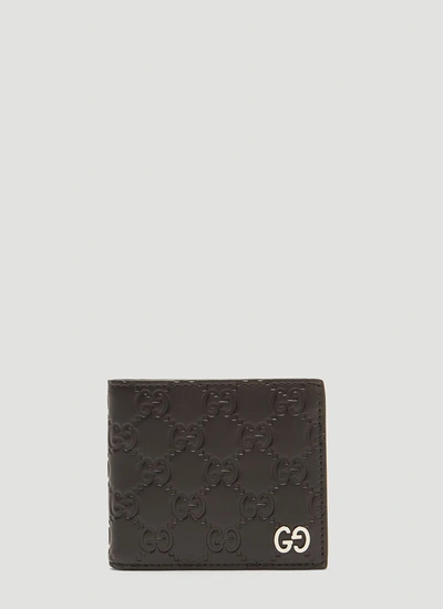 Gucci Gg Supreme Bifold Wallet In Black