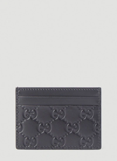 Gucci Signature Card Case In Black