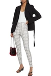 Commando Reptile Embossed Faux Leather Leggings In Animal Print