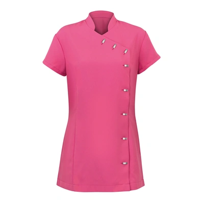 Alexandra Womens Easycare Wrap Beauty Tunic / Health Beauty & Spa / Workwear (pack Of 2) ( In Pink