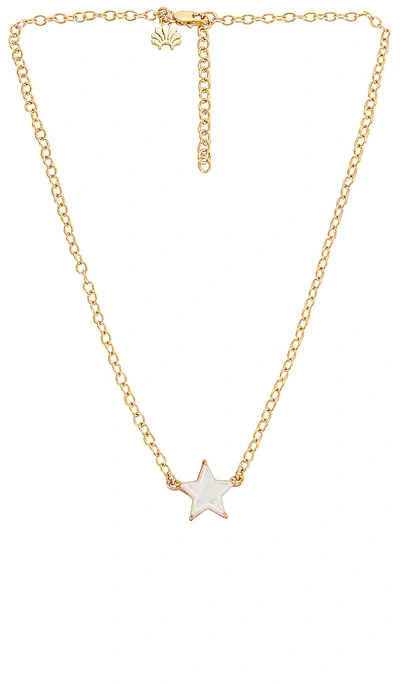 Lele Sadoughi Ashford Star Charm Necklace In Metallic Gold
