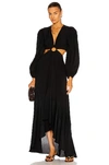 Jonathan Simkhai Jaelynn Cut-out Maxi Dress In Black