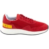 ERMENEGILDO ZEGNA RED TECHMERINO LOW-TOP SNEAKERS