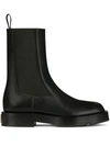Givenchy Squared Box Leather Chelsea Boots In 黑色