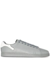 Raf Simons Orion Faux-leather Trainers In Greylish Blue / White