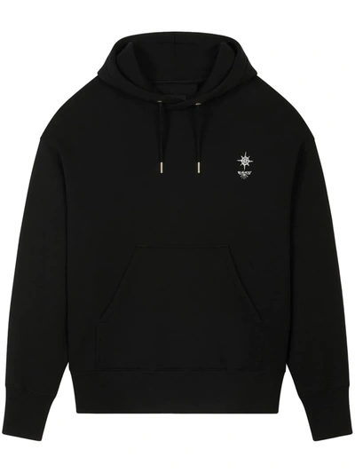 Givenchy Men's Chain Frame Oversized Pullover Hoodie In Black