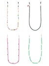 Amir Slama Set Of Four Multi-function Straps In 彩色