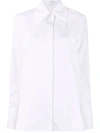 Jil Sander White Pointed Collar Shirt In 白色