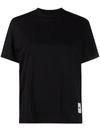 Jil Sander Logo-patch Cotton T-shirt In 黑色