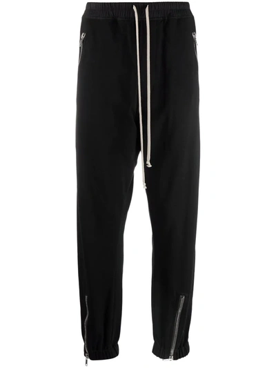 Rick Owens Elasticated-waist Zip-details Trousers In Black