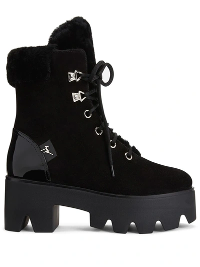 Giuseppe Zanotti Juliett Trek Ankle Boots In Black