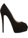 Giuseppe Zanotti Crystal Embellished Open Toe Pumps In 黑色