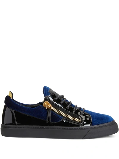 Giuseppe Zanotti Nicki Low-top Sneakers In 蓝色