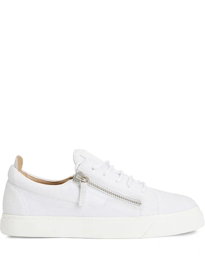Giuseppe Zanotti Nicki Glitter Low-top Trainers In White