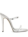 Giuseppe Zanotti Darsey Metallic Sandals In Silver