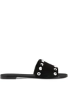 Giuseppe Zanotti Shirley Crystal-embellished Sandals In 黑色
