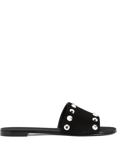 Giuseppe Zanotti Shirley Crystal-embellished Sandals In Black