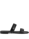 Giuseppe Zanotti Brad Zip-detail Sandals In 黑色