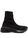 GIVENCHY EMBOSSED-LOGO SOCK-STYLE SNEAKERS