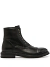 MALONE SOULIERS BRYCE LEATHER LACE-UP BOOTS