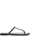 Jimmy Choo Alaina Crystal-embellished Leather Sandals In 黑色