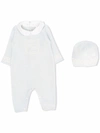 Fendi Light-blue Set For Baby Boy With Douple Ff In 蓝色