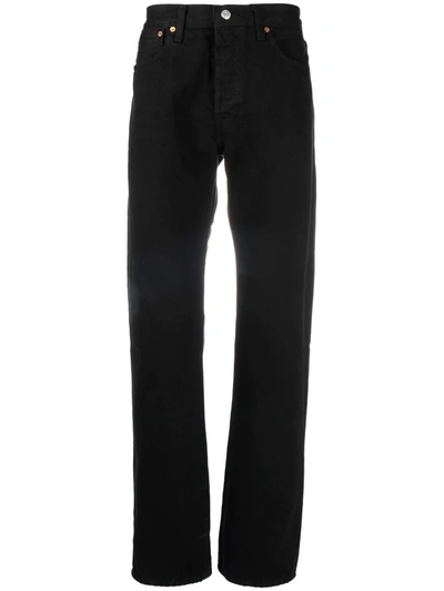 Levi's 501 Button-fly Jeans In Black