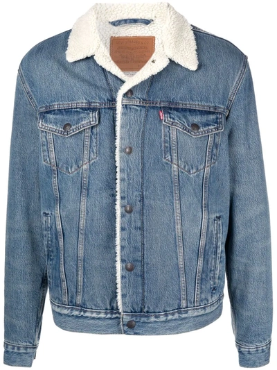 Levi's Sherpa Trucker Jacket Blue